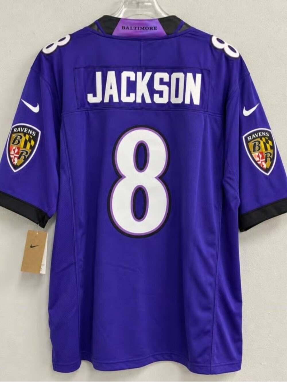Lamar Jackson Purple Jersey Stitched Vapor